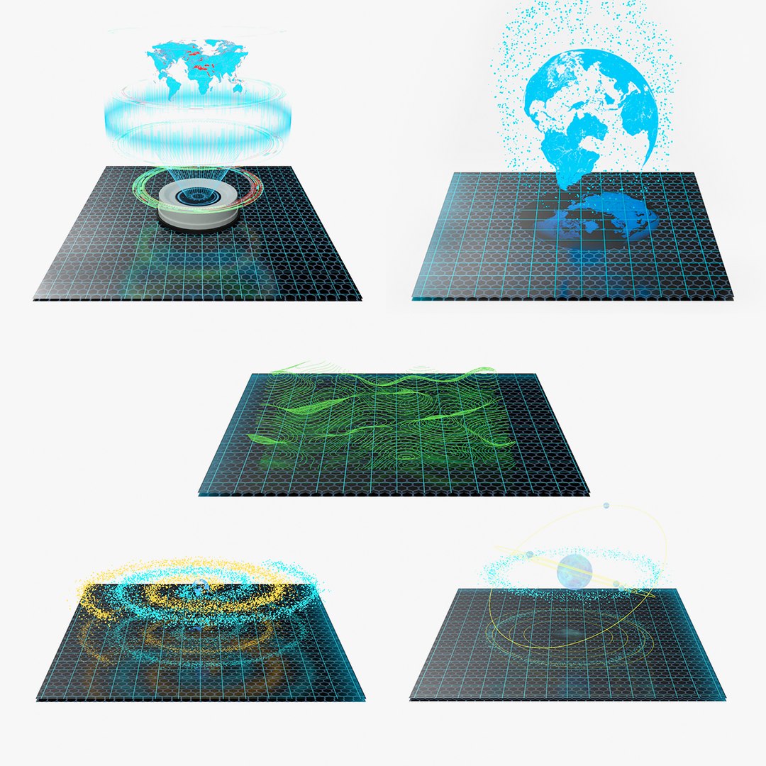 Hologram Collection 3 3D model preview