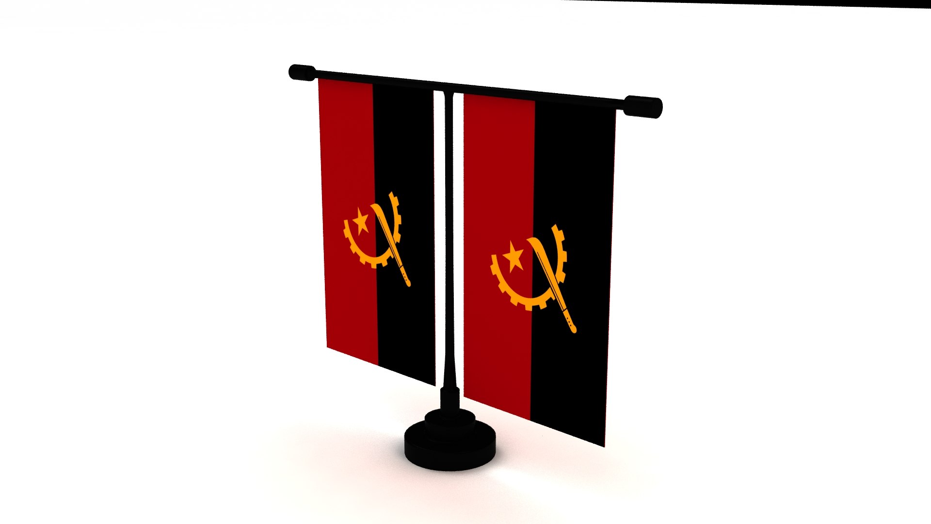Flag of Angola 3D model https://p.turbosquid.com/ts-thumb/9k/2anf4t/nb/render05/jpg/1772913672/1920x1080/fit_q87/3f58d02bbf21aacd01c86aa355005a442a847d0b/render05.jpg