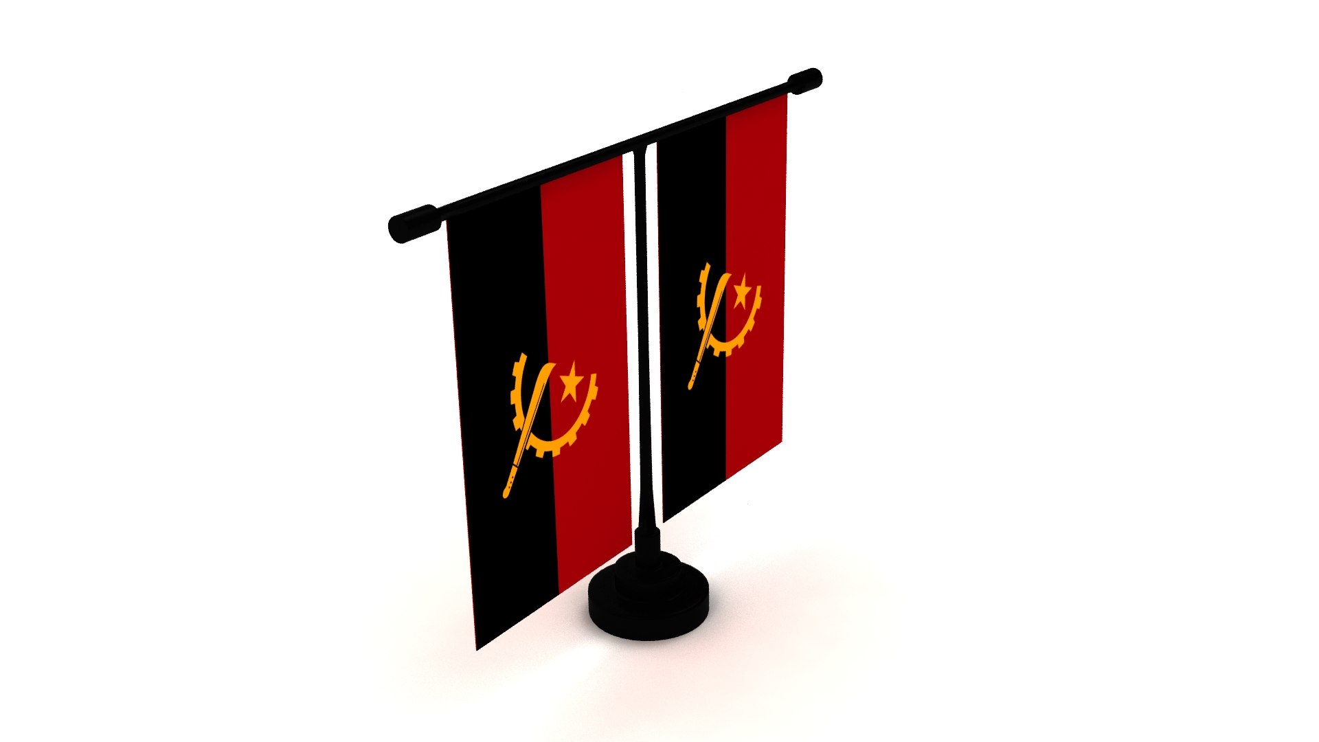 Flag of Angola 3D model https://p.turbosquid.com/ts-thumb/9k/2anf4t/qm/render03/jpg/1772913655/1920x1080/fit_q87/ed0bc525c00888c853d4800655400aec48d26581/render03.jpg