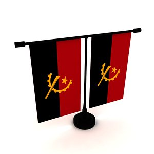 Flag of Angola 3D model