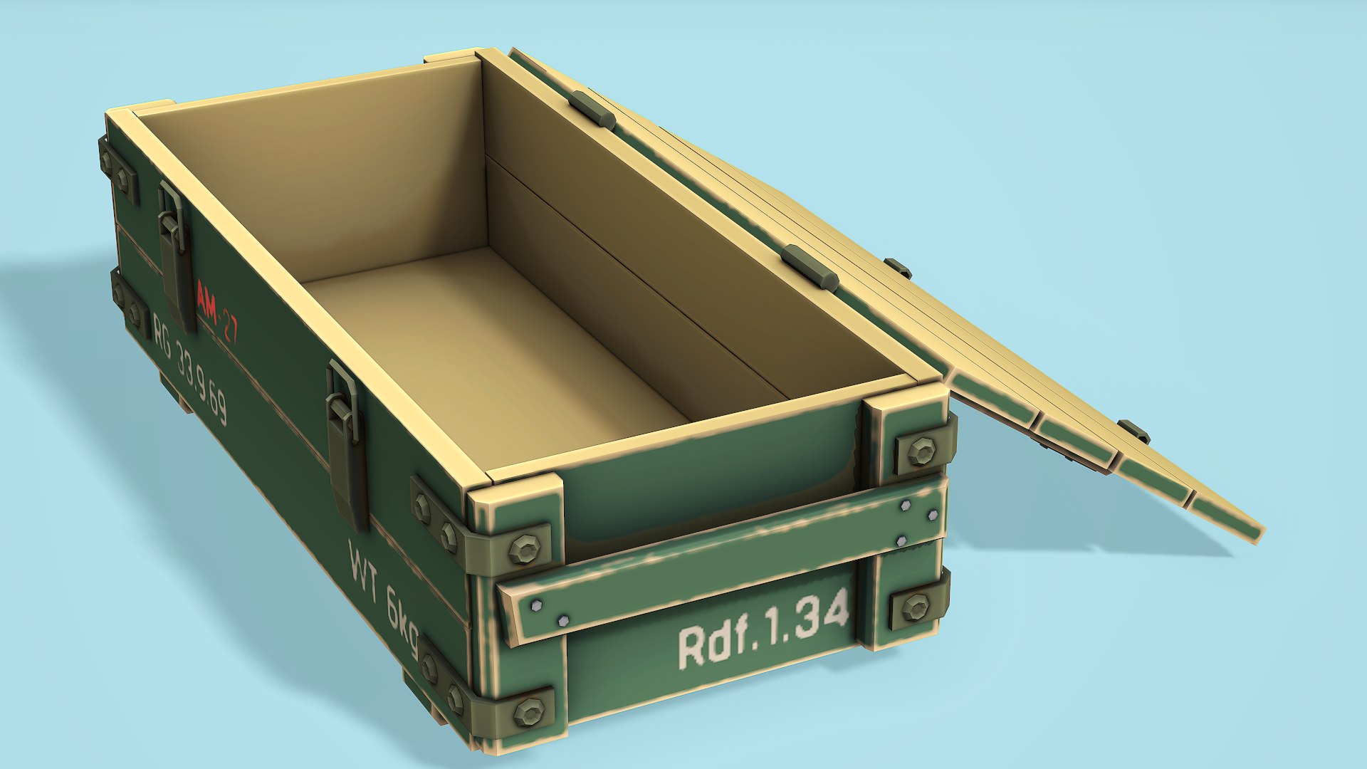 3D Military Crate - Low Poly Mobile Ready - TurboSquid 2038725