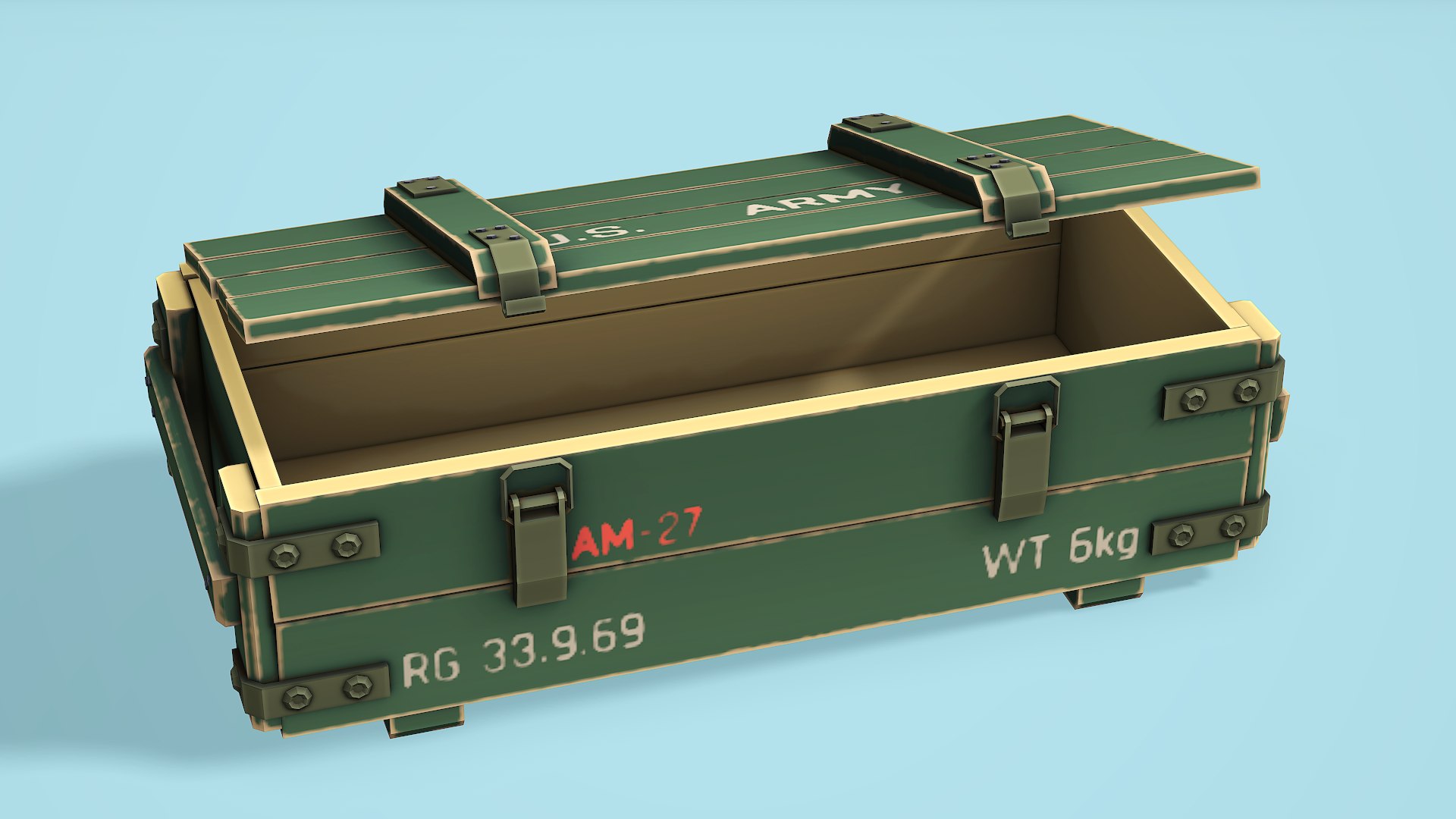 3D Military Crate - Low Poly Mobile Ready - TurboSquid 2038725