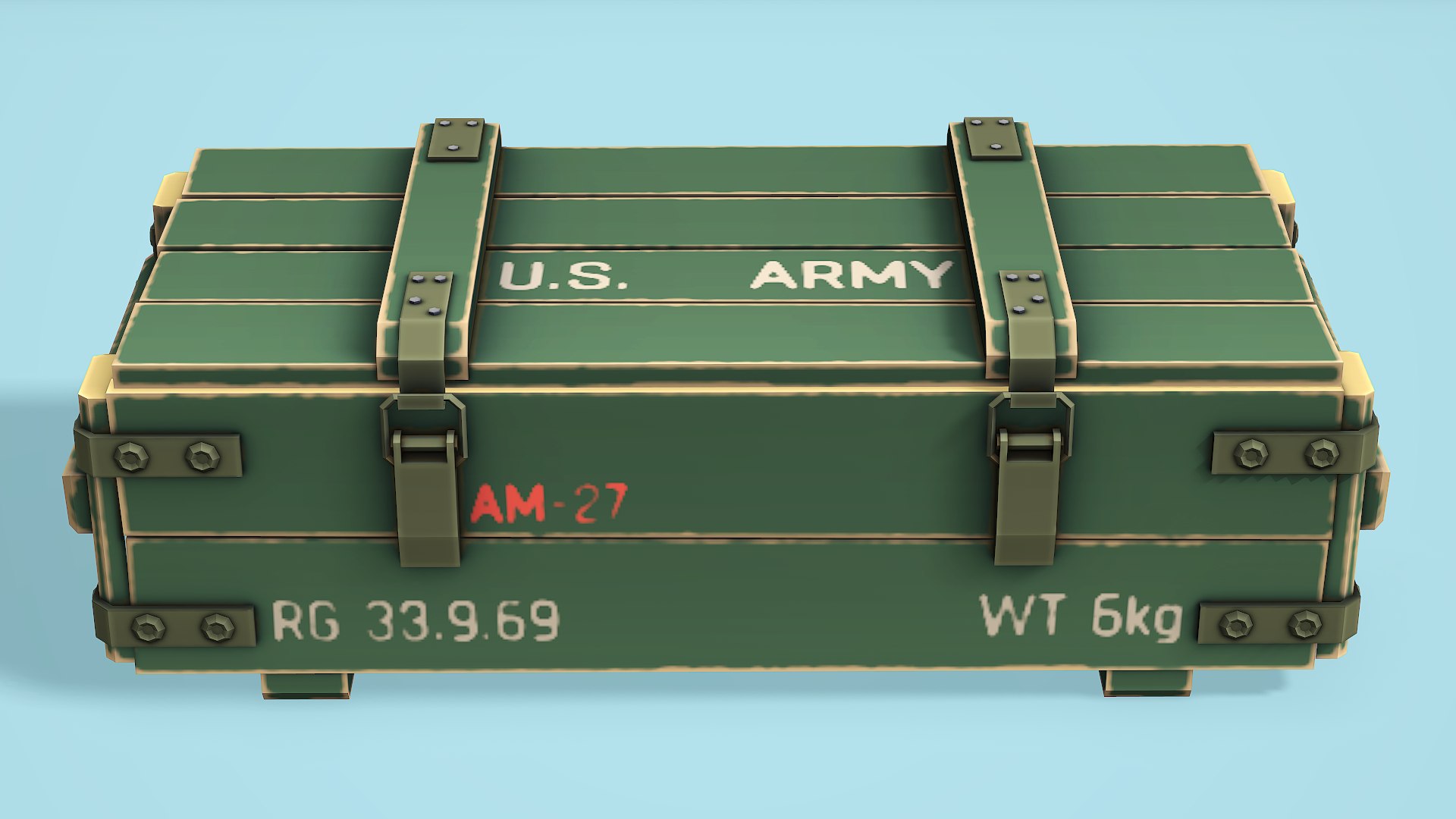 3D Military Crate - Low Poly Mobile Ready - TurboSquid 2038725