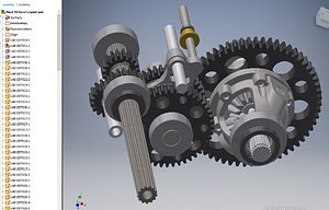 UA-mini-baja-gear-box 3D model