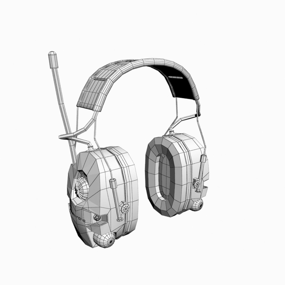 3d Model Peltor Alert Headset