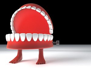 3d toy teethe