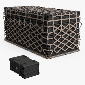 3D Tactical Supply Pallet 3x4 with Cargo Net Black