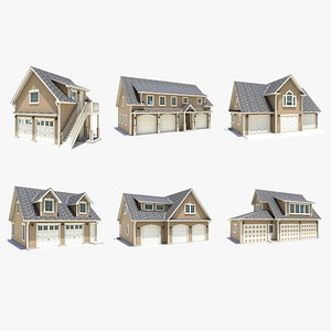 Carriage houses collection 3D model