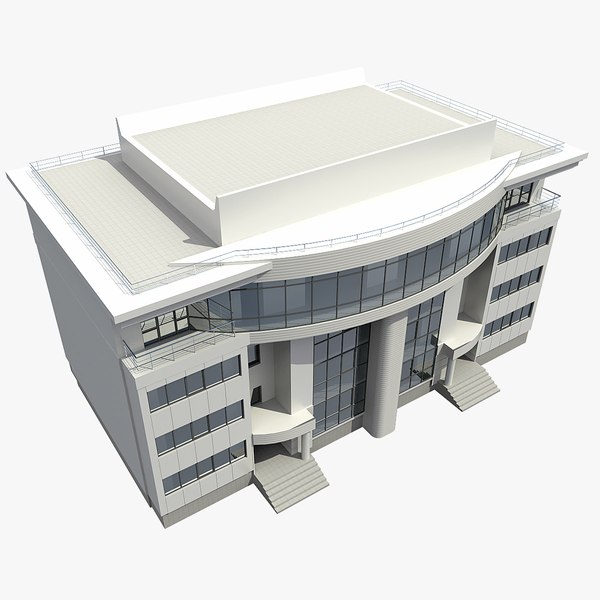 3d office building model