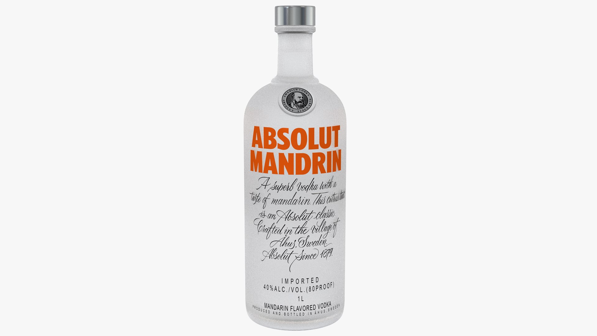 Absolut Vodka Mandrin 3D model preview