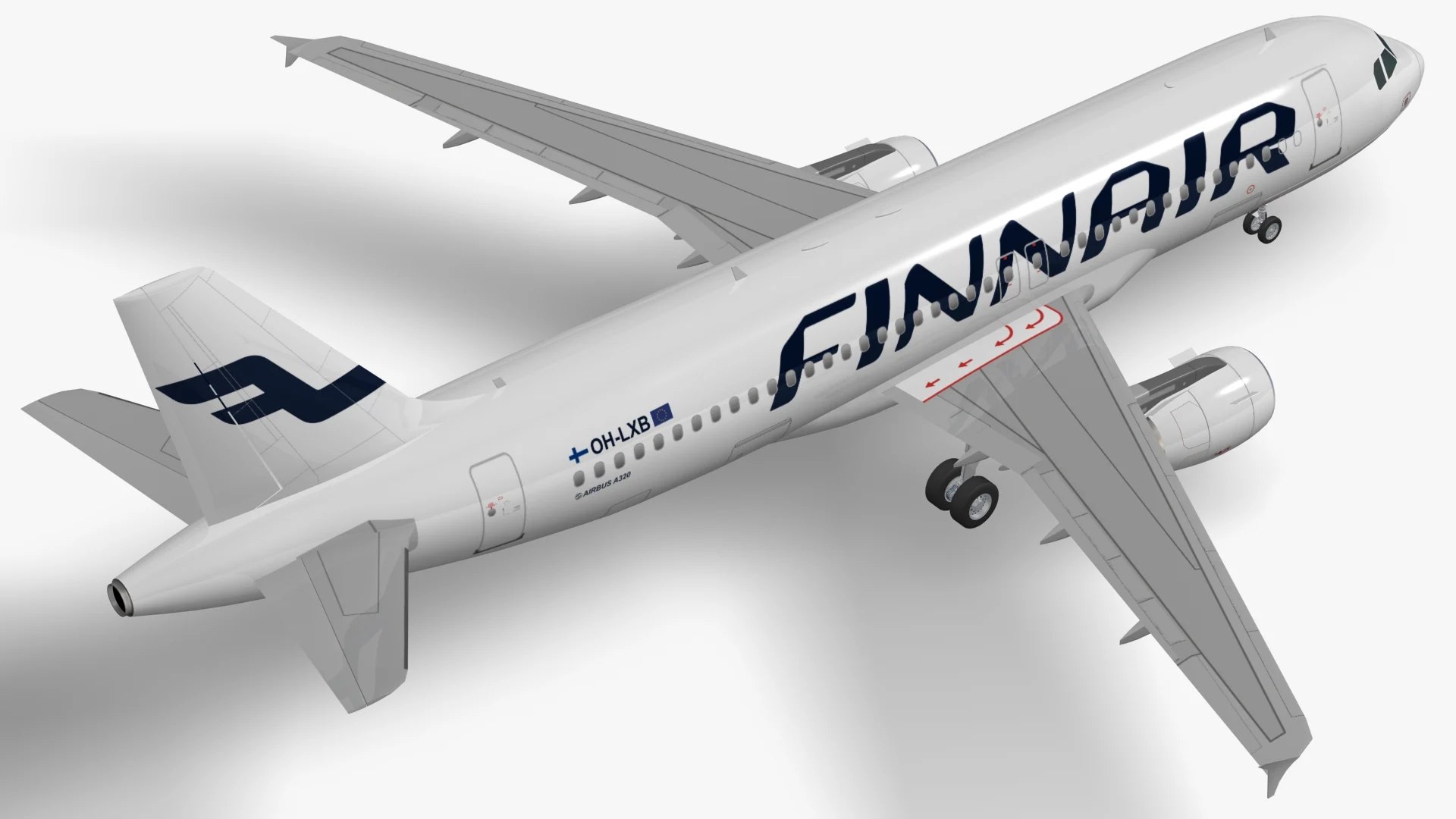 3D Model Airbus A319 / A320 / A321 Finnair Pack - TurboSquid 2638060