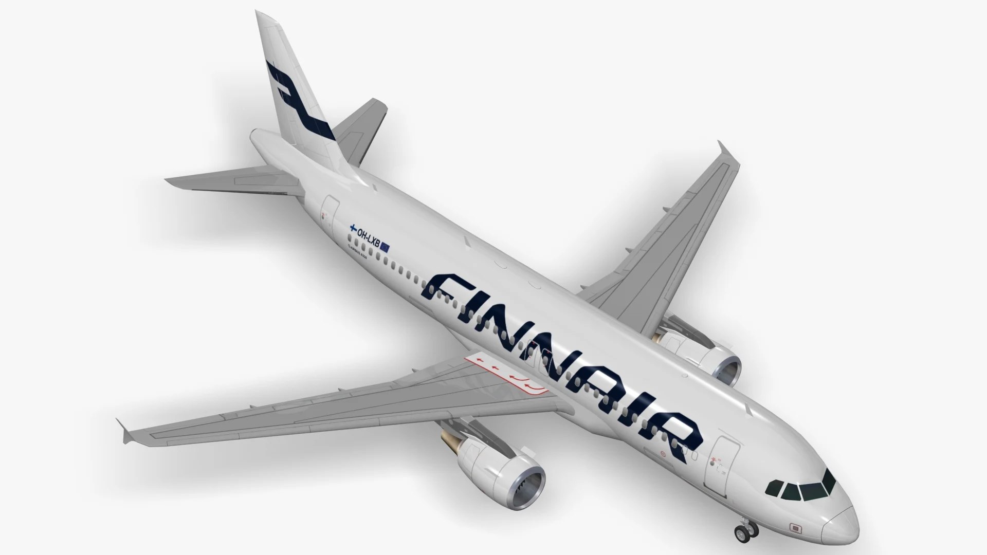 3D Model Airbus A319 / A320 / A321 Finnair Pack - TurboSquid 2638060
