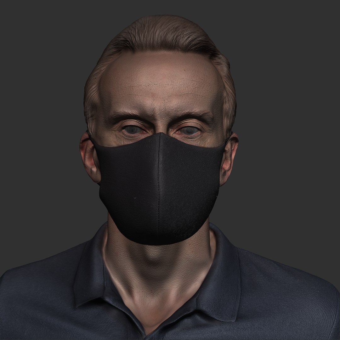 Man In Black Face Mask Ready For Animation 405 Model - TurboSquid 2151208