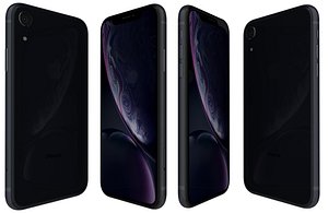 3D apple iphone xr black