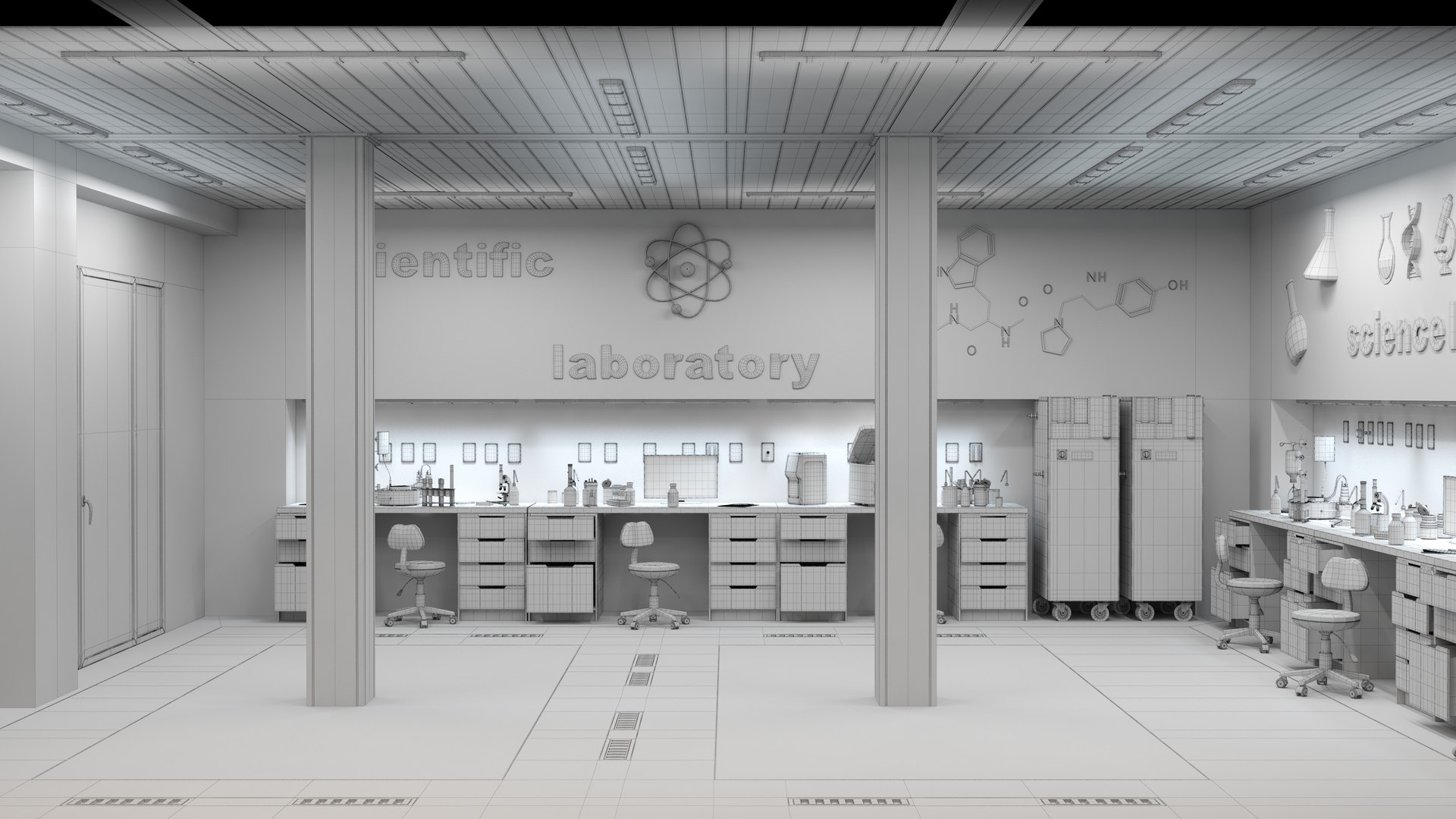 Scientific Chemistry Laboratory 3D Model - TurboSquid 2282924