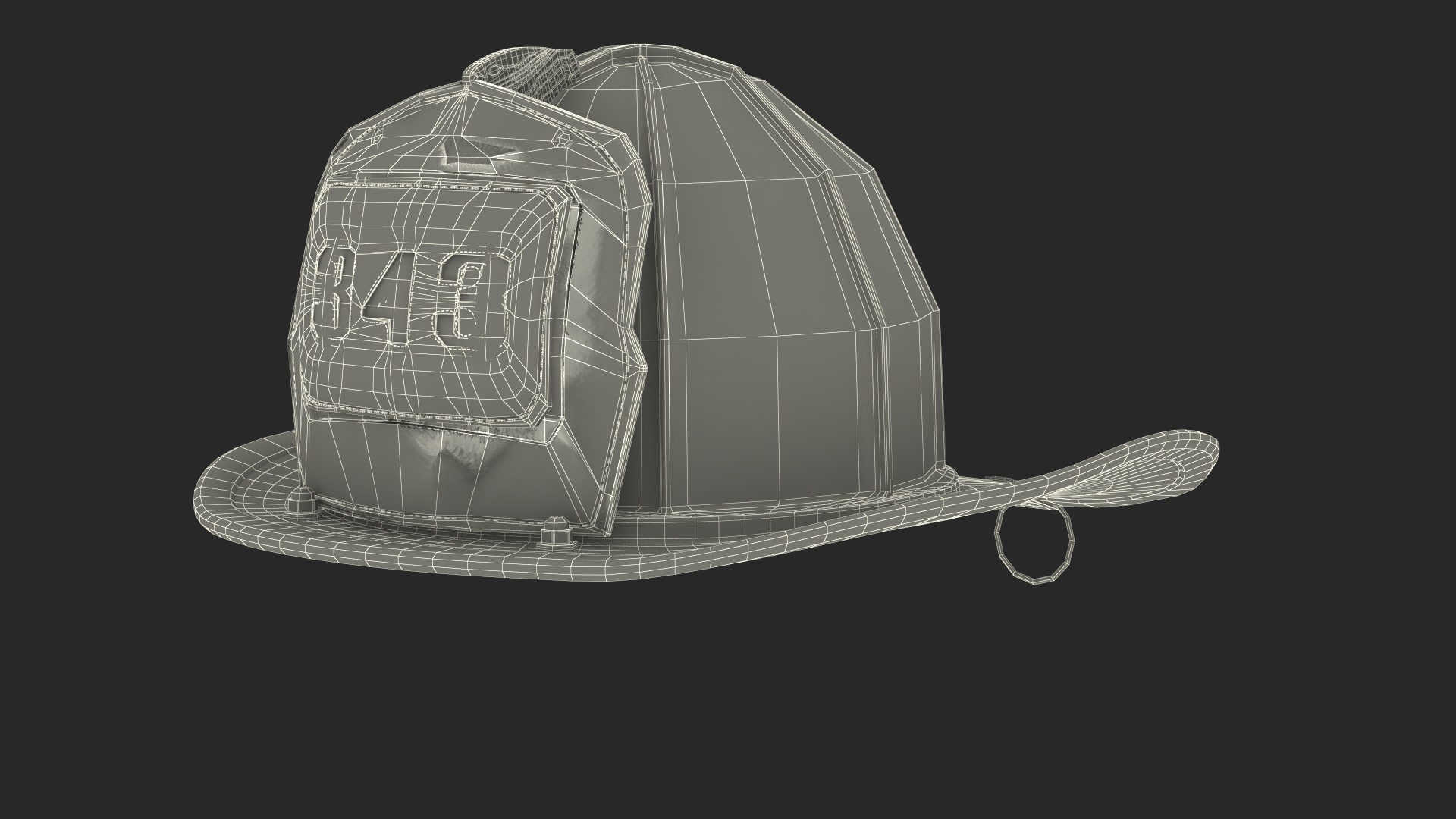 3D Model Firefighter Helmet With Number 343 - TurboSquid 2267780