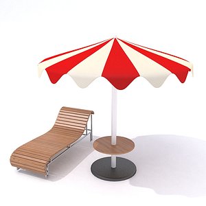3D beach furniture 2