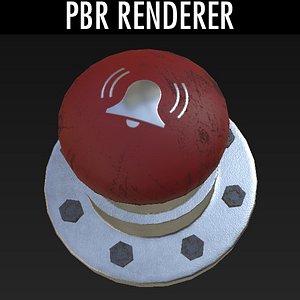 3d panic alarm button unreal model