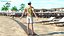 Asian Man Summer Outfits Rigged for Maya