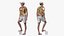 Asian Man Summer Outfits Rigged for Maya