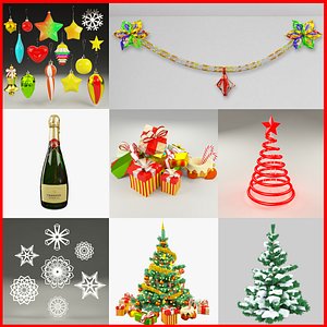 3d christmas v3 tree