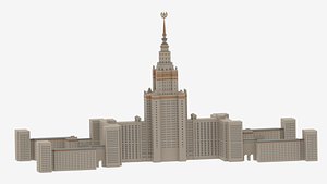 Moscow State University 3D model