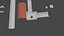 Low-Poly-Kunststoffrohrkomponenten 170 Polygone
