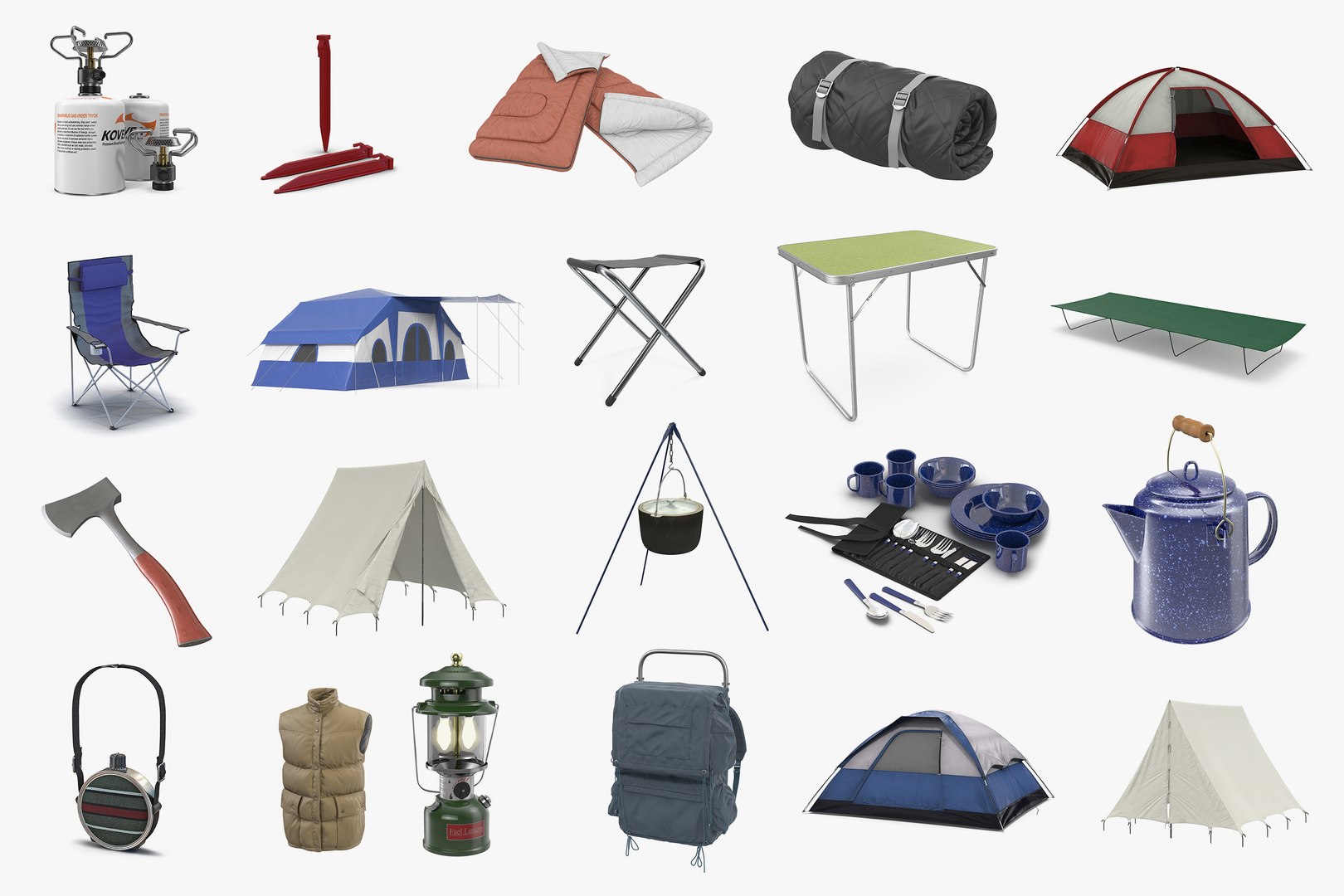 camping equipment 2 model https://p.turbosquid.com/ts-thumb/9l/GowjMK/gugljHu9/campingequipmentcollection3dmodels01/jpg/1504289348/1920x1080/fit_q87/969ae21ae034fafd69d03f996b70b1b23fb7450b/campingequipmentcollection3dmodels01.jpg