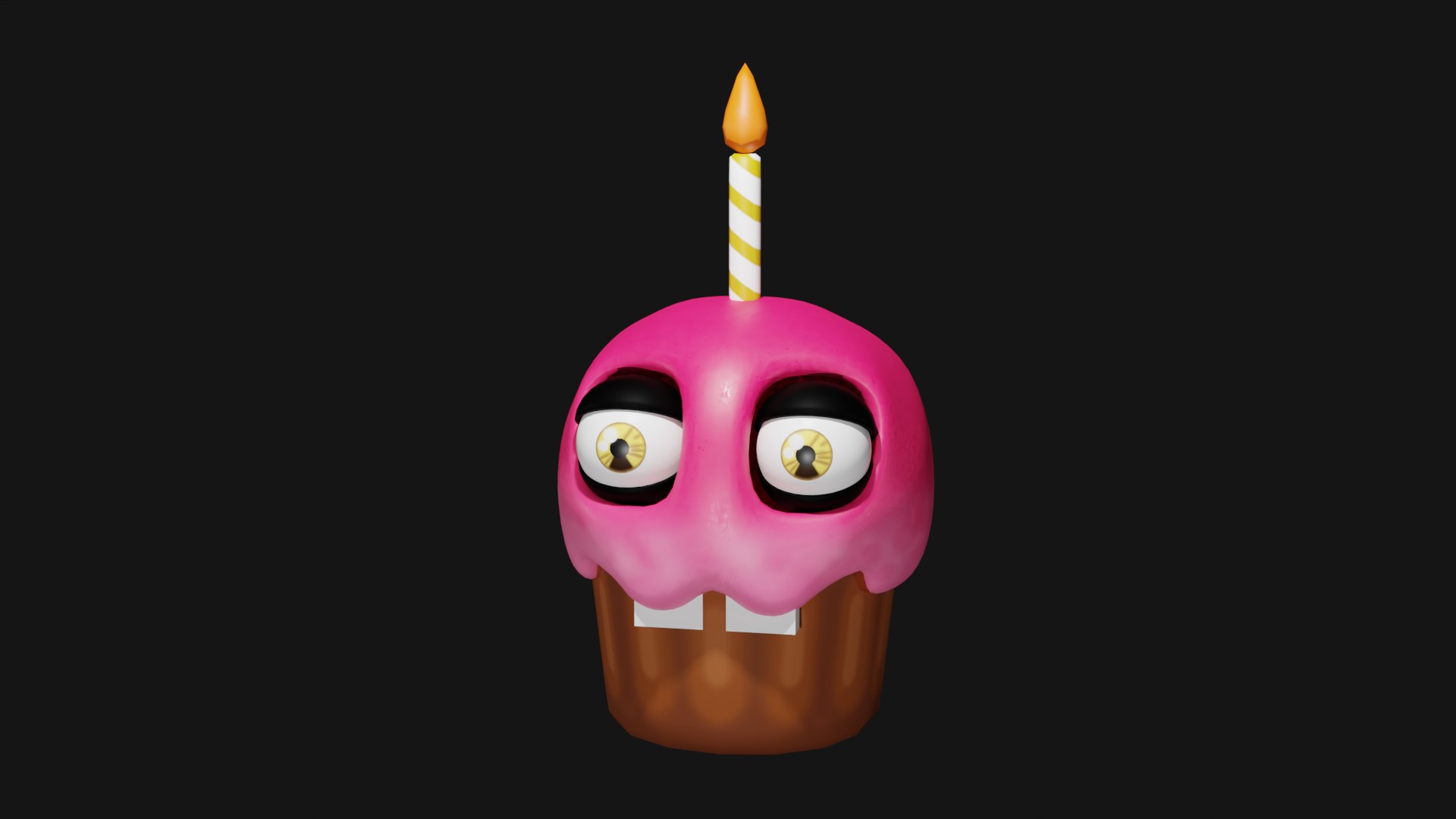 3D Fnaf 1 Cupcake model - TurboSquid 2127061