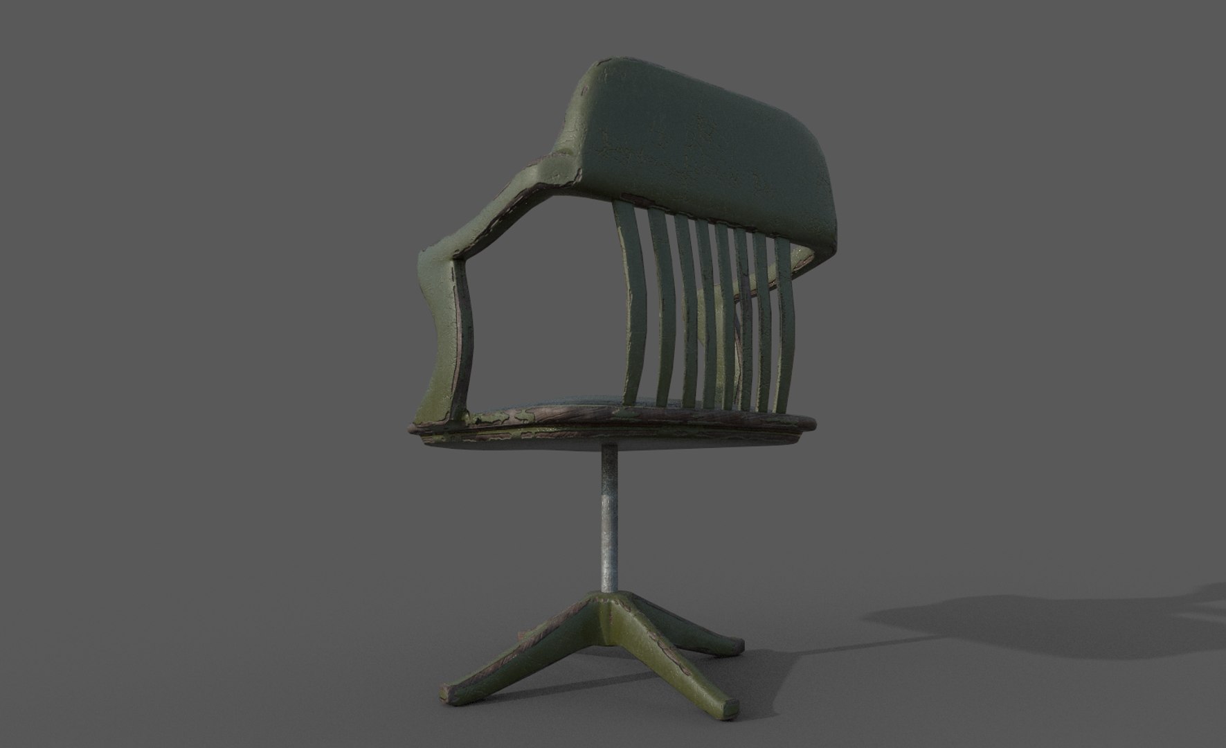 Retro Office Chair 3D Model TurboSquid 1549799   Render3 