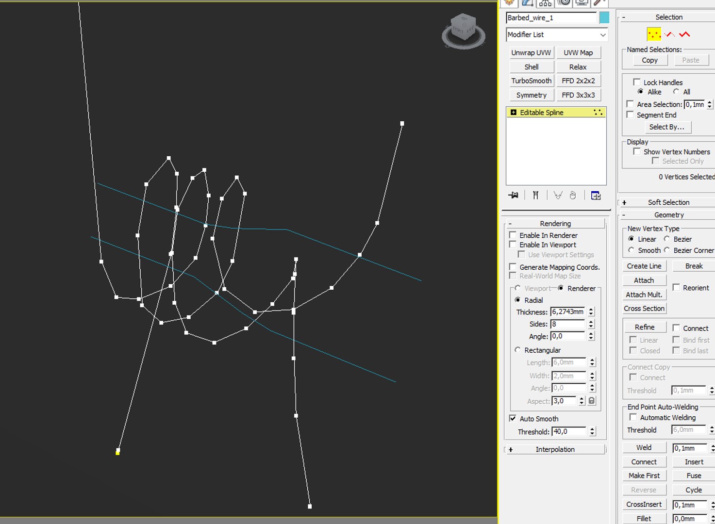 3D barbed wire spline model https://p.turbosquid.com/ts-thumb/9l/KO6zHg/8KjExQTk/20200823_034848/png/1598133676/1920x1080/fit_q87/5955eb06ef5806449a64b2603b1e6f0974034647/20200823_034848.jpg