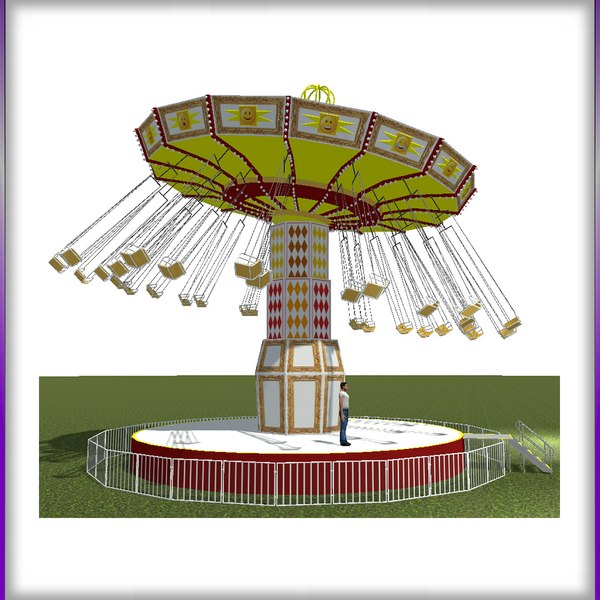 Classic Swings Carnival ride 3D - TurboSquid 1793649