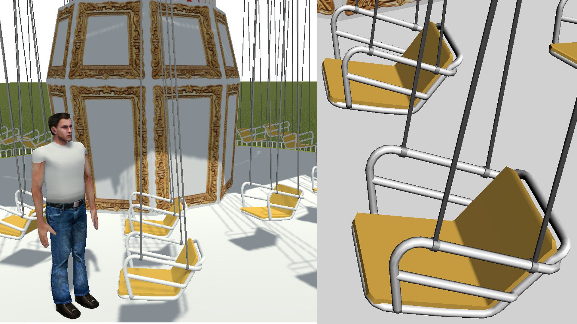 Classic Swings Carnival Ride 3D - TurboSquid 1793649