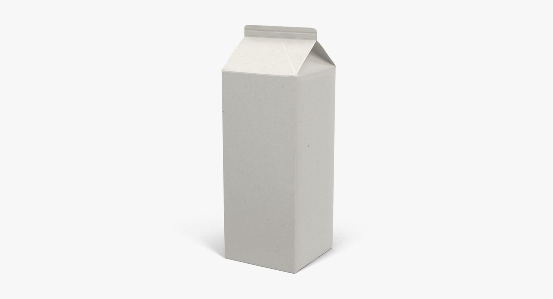 Milk Carton Generic 3D model preview