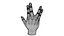 Realistic Hand model pose gesture 5