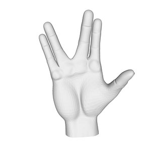 Realistic Hand model pose gesture 5