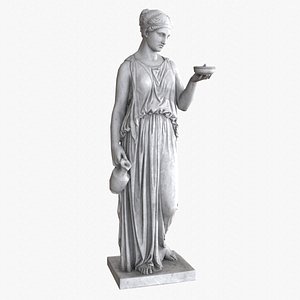 Hebe Statue - Granite 3D