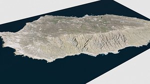 San Nicolas island California USA 3D model