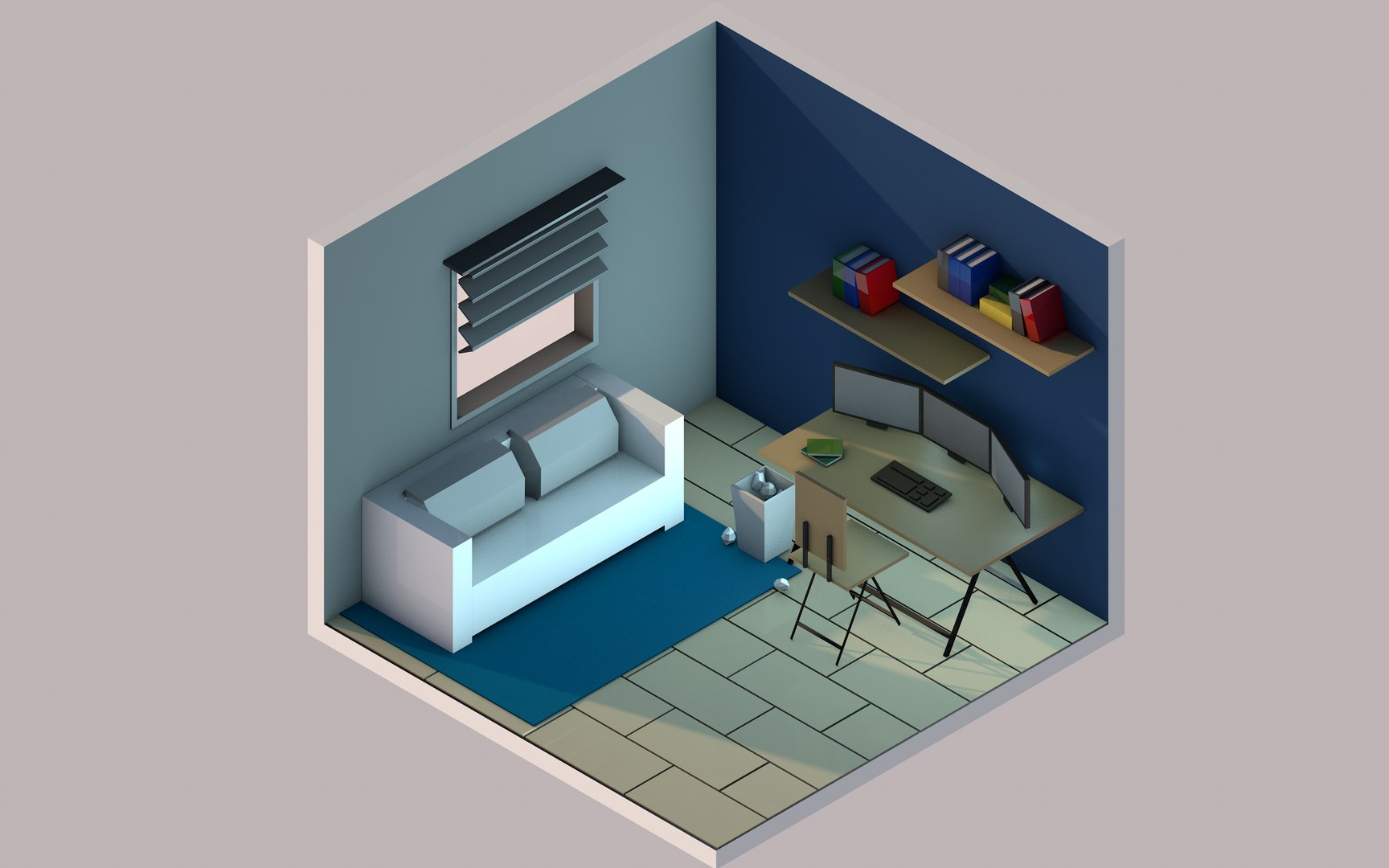 3D Room Table Model - TurboSquid 1201407