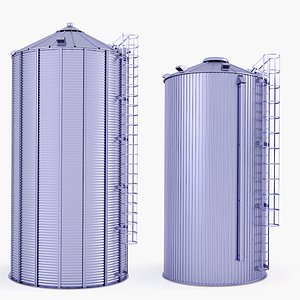 Large Grain Silos v30