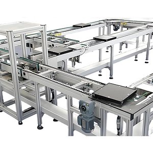 3D Chain Pallet Circulating Conveyor System - Automated Assembly Line Conveyor