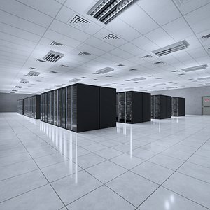 3D Data Center Server Room model
