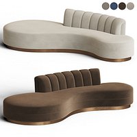 Haute House Layla Chanel Tufted Curved Sofa