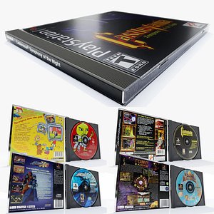 Playstation Game and Jewel Case 3D model