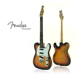 3d fender telecaster model