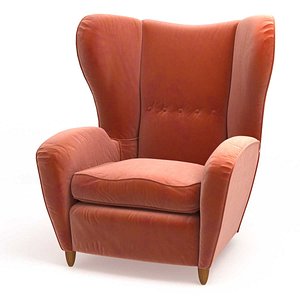 armchair paolo buffa style 3D