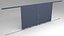 factory sliding door warehouses 3D model