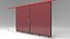 factory sliding door warehouses 3D model