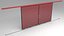 factory sliding door warehouses 3D model