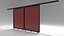 factory sliding door warehouses 3D model